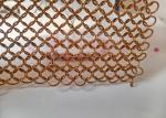 Copper Color Stainless Steel 10mm Chain Mail Fringe Curtains For Architectural
