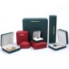 Buy cheap Customized Red PU Leather Velvet Jewelry Box for Bracelet Earring and Pendant Packaging from wholesalers