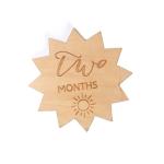Hot Sale Newborn Wood Baby Birth Monthly Milestone Recording Markers Cards