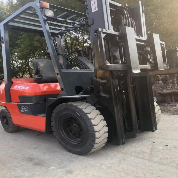 Buy cheap Diesel Tuel Toyota Used Forklift 3.5 Ton 3.5 Mast With Side Shift from wholesalers