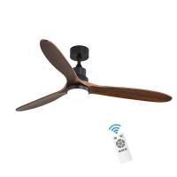 Buy cheap Indoor Remote Control 1500LM Solid Wood Ceiling Fan Light 120V 3000-5000K product