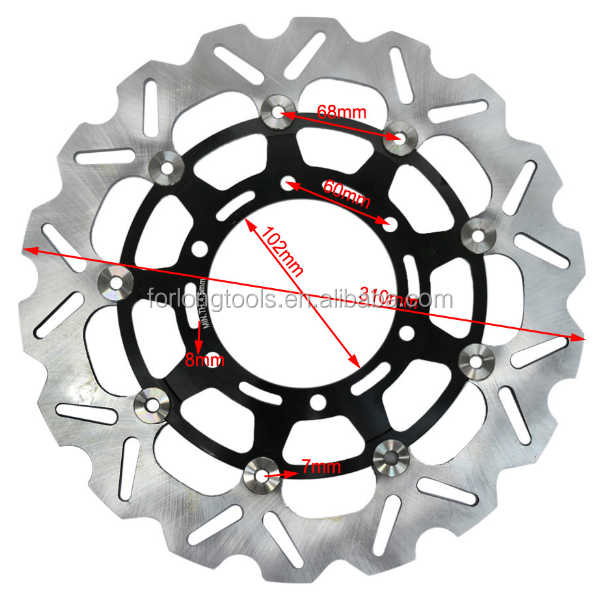 ID 102mm Brake Discs Replacement for Suzuki Motorcycle Parts Durable Fit GSX R 600 750 1000 2.27kg