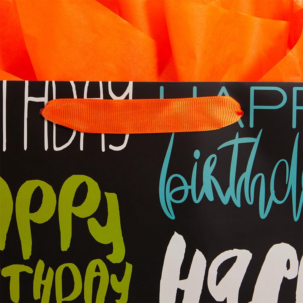 Custom Color Accepted Thick Paper Square Gift Paper Bag With Logo For Birthday Gift