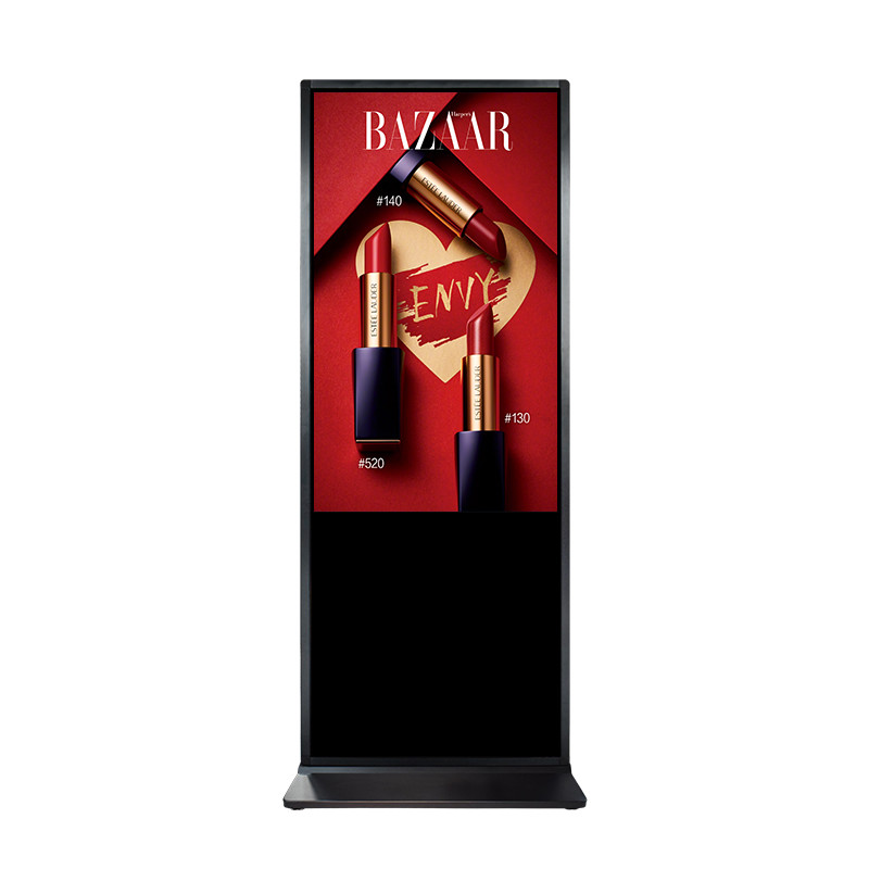 75" Floor Standing Digital Kiosk Signage 6ms With IR Touch