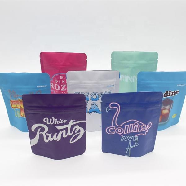 Buy cheap Child Resistant Soft Touch Mylar Bag Stand Up Heat Seal For Cookie from wholesalers