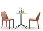 Upholstered Seat PU Dining Chairs 150kg Bearing Coffee Shop