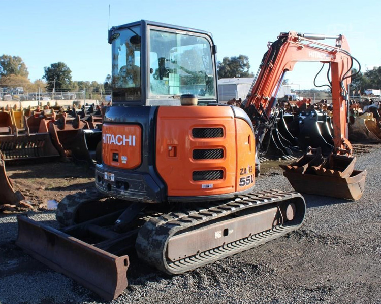 5 Tons Hitachi Used ZX55-5A Second Hand Mini Digger With YANMAR Engine