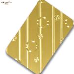Buy cheap HL 2D 1D Golden Mirror Stainless Steel Sheet 304 1219mm*2438mm from wholesalers