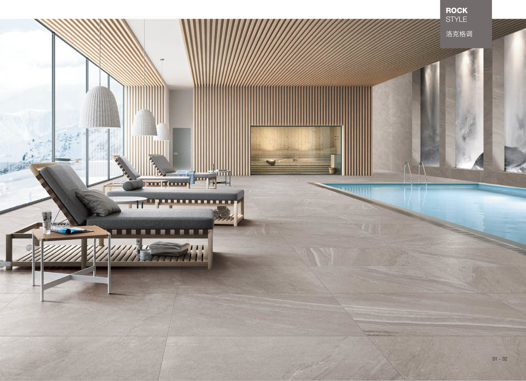 Grey Matte Tile Non Slip Ceramic Tiles / Floor Porcelain Tile For Bathroom Or Toilet