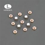 Electrical Contact Materials Solid Copper Rivets , Flat Head Metal Rivets AgWC