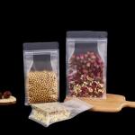 Eco Friendly Zip Lock Clear Flat Bottom Gusset Bags