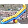 Buy cheap Combo Size PVC Blow Up Single Lane Water Slide Colorful Tube Handrails from wholesalers