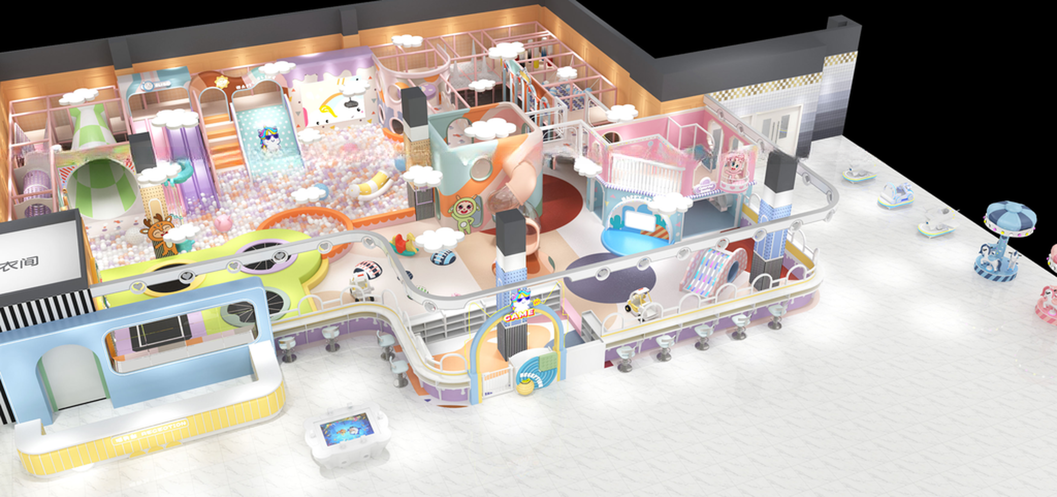 Customizable Safety Childrens Indoor Play Equipment Commercial Indoor Soft Play Equipment