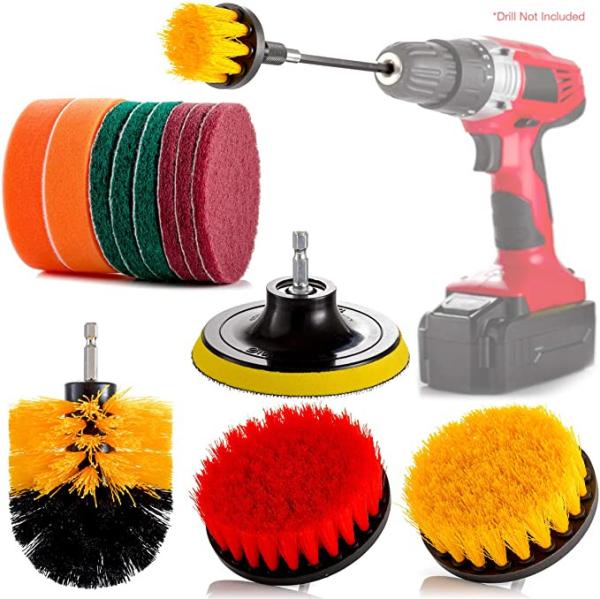 Buy cheap 15 Pieces PP Drill Cleaning Brush Steel Handle Electric Drill Brush Cleaning Kit from wholesalers
