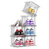 Buy cheap 6 Tier Shoe Storage Acrylic Rack , Free Standing Acrylic Shoe Organizer For Closet from wholesalers