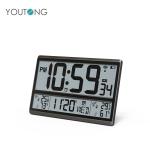 ABS Big Digital Wall Clock Display Digital Bathroom Clock For Indoor Outdoor