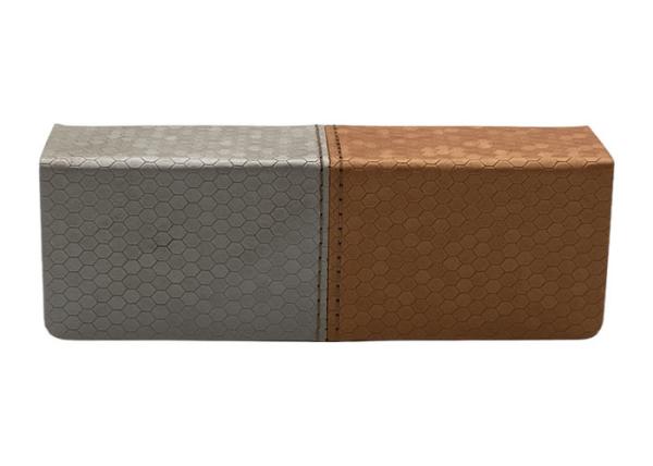 Buy cheap Cool Square Iron Leather 14.9cm Handmade Glasses Case from wholesalers