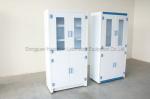 Durable 2 Doors Medical Storage Cabinets , Galvanized Steel Science Lab Cupboard