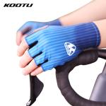 Women Men Road Cycling Gloves Half Finger Breathable Polyester Material