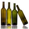 Buy cheap 410g Antique Green Bordeaux Bottle 750ml Glass Grape Wine Bottles with Collar Material from wholesalers