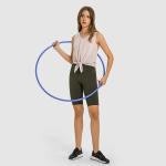 Jacquard Bandage Ladies Yoga Tops Sweat Wicking Fitness Sleeveless Short Tank