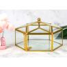 Buy cheap Glass lipstick Cosmetic storage box Clear glass jewelry storage box window display Skincare dustproof storage box from wholesalers