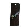 Buy cheap Personalized Custom Costume Black Paper Swing Tags Debossed Holographic Logo from wholesalers