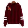 Buy cheap Fashion Plain Pullover Sweater Hoodies V Neck Ladies Sweater Hoodie from wholesalers