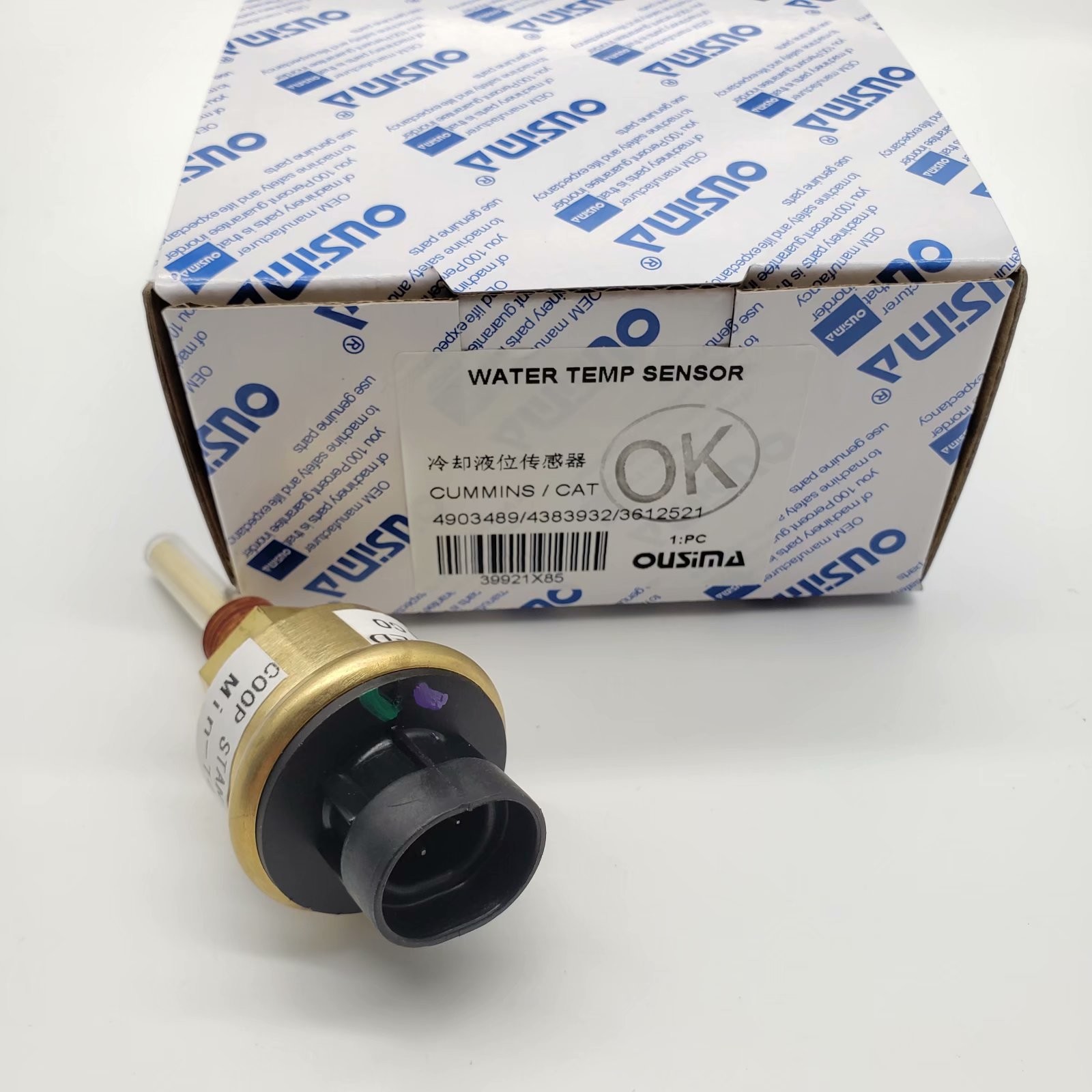 OUSIMSA Coolant Fluid Level Sensor Switch For Excavator CUMMINS 4903489 4383932 3612521