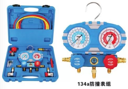 Buy cheap R134A plastic box stamping resistant gauge set. outer wire adjustable 2196 pipe pressure 600PSI-3000PSI from wholesalers