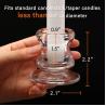 Buy cheap Clear Glass Candlestick Holders 4 Taper For Wedding Decoration And Dinning from wholesalers