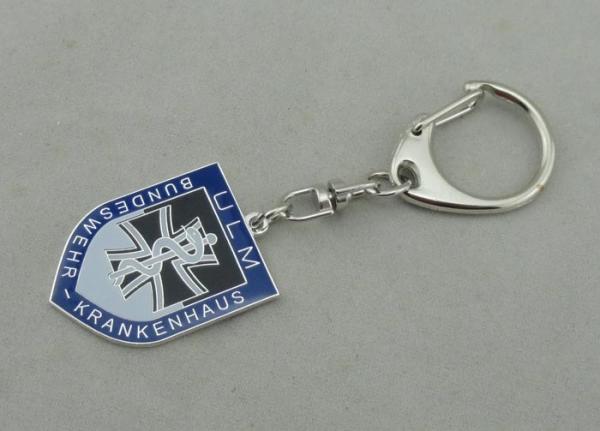 Buy cheap Ulm Promotional Key Chain by Brass Stamped With Soft Enamel and Nickel Plating from wholesalers