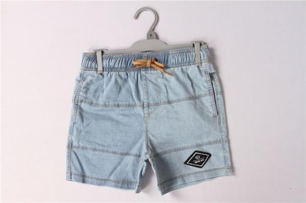 Buy cheap Light Blue Junior Kids Denim Shorts 95% Cotton 5% Spandex from wholesalers