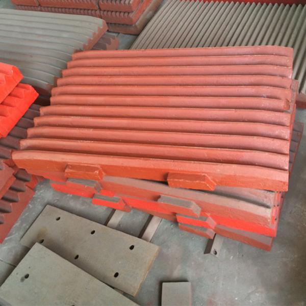 Quality shanbao jaw crusher spare parts high manganese steel jaw plates for sale