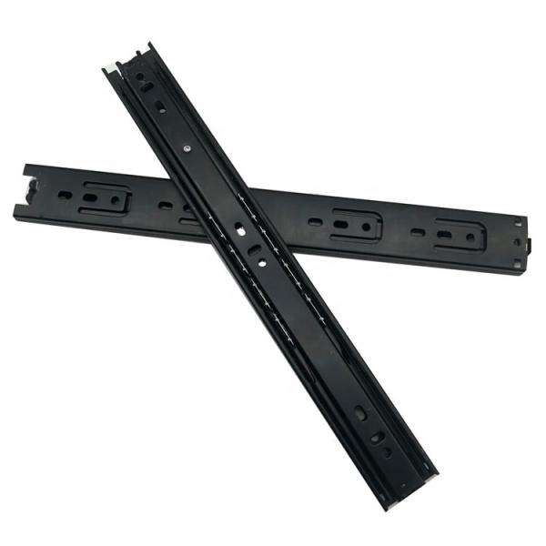 3 Fold Furniture Hardware Replacement Parts 10Inch Drawer Slides 0.7mm Thickness