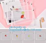 durable clear PVC Slider zipper stand up bag, 100% oxo boidegradable clear pvc