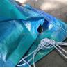 Buy cheap Waterproof Dustproof Stripe Grid PE Tarpaulin for Item Covering and Sunlight Blocking from wholesalers