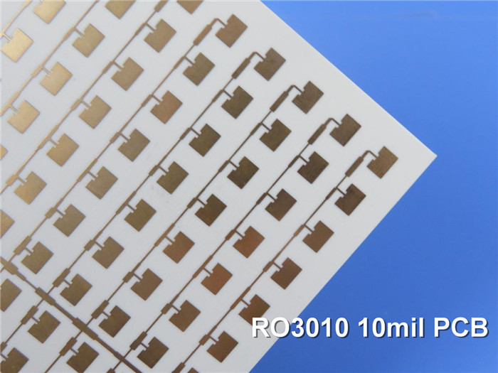 5mil Radio Frequency Circuit Board Rogers RO3010 PCB 2-Layer Immersion Gold
