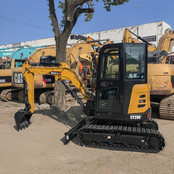 Buy cheap 2.5 ton excavator mini retro excavadora SY26u used crawler hydraulic digger second-hand excavator SY26U in stock from wholesalers