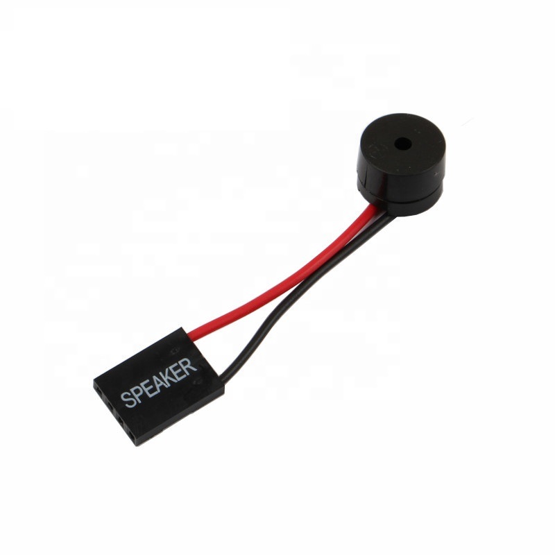 Trumpet Bios Post Speaker for Small Chassis Buzzer Assembly Cable Custom in Black