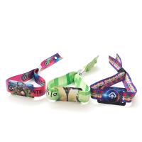 Buy cheap Cloth Rope Disposable Rfid Wristbands Woven Fabric One Time Use Function product