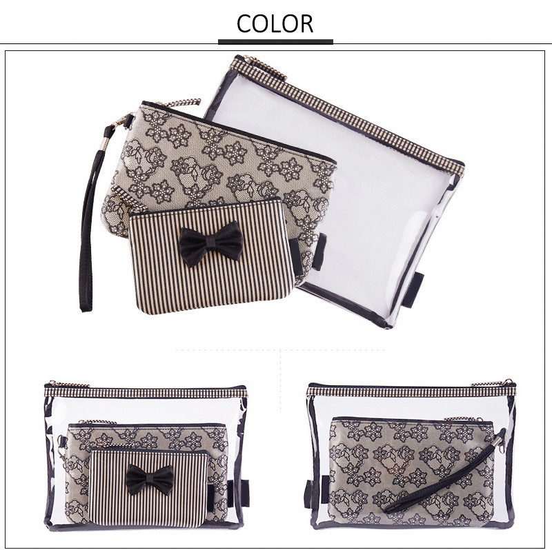 Wholesale 3 Piece Portable Multifunctional Travel Simple Toiletry Bag