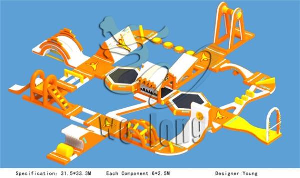 Buy cheap hot exciting giant inflatable water park from wholesalers