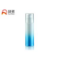 Buy cheap Plastic Pump Dispenser Bottle Foundation Pump Bottle Round Shape Blue SR2107B product