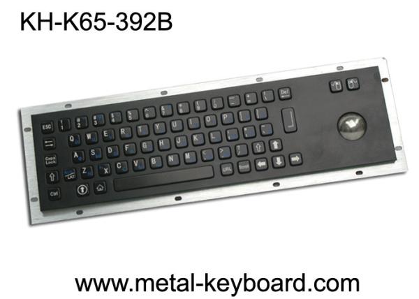 Buy cheap IP65 Anti - vandal Black Industrial Computer Keyboard with Stainless steel Trackball from wholesalers