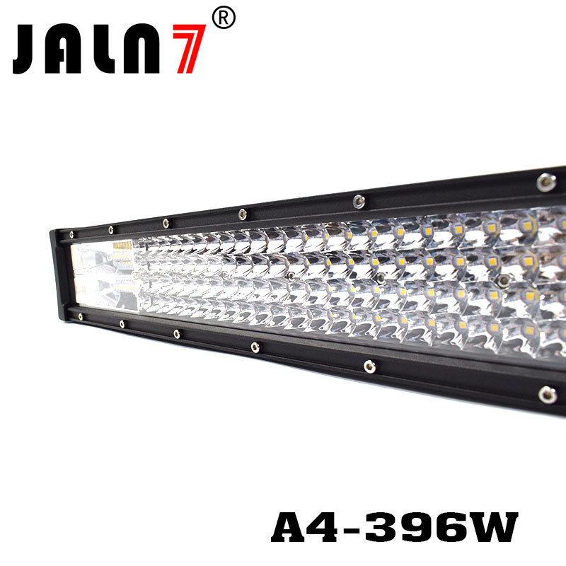 LED Light Bar JALN7 396W 4Rows Combo Beam LED Driving Lamp Super Bright Off Road Lights LED Work Light Boat Jeep