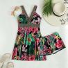 Buy cheap Color Ladies One-Piece Swimsuit Openwork Bikini Sexy Beach Hot Spring lady Swimsuit purple colur V neck sexy typ from wholesalers