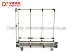 Logistic And Workshop Lean Trolley , Simple Operation Stainless Steel Cart