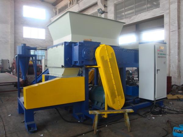 Strong Power Double Shaft Shredder , Industrial Plastic Shredder For Waste Food