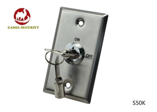 Buy cheap Flush Mounted SPDT Momentary Key Switch ON OFF Sign Customised Logo from wholesalers
